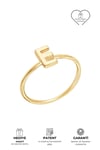 Alphabet Letter E Ring
