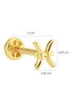 Pisces Tragus Piercing Yellow 14 K Solid Gold