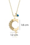 Letter Ç Initial Necklace