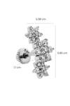Flower Cartilage Piercing White