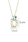 Personalized Dainty A Initial Pendant Necklace in 14 K Gold