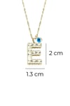 Personalized Dainty A Initial Pendant Necklace in 14 K Gold