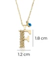 Letter F Initial Necklace