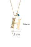 Letter H Initial Necklace