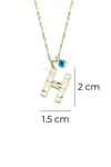 Personalized Dainty A Initial Pendant Necklace in 14 K Gold