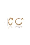 Italian Dorica White Earrings Rose Gold 14 K Solid Gold
