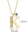 Letter K Initial Necklace