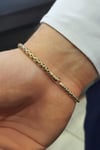 Tiger Details Gold Men's Bracelet