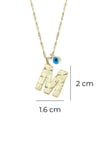 Personalized Dainty A Initial Pendant Necklace in 14 K Gold