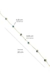 Evil Eye Bracelet 14 K Solid Gold