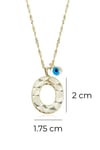Personalized Dainty A Initial Pendant Necklace in 14 K Gold