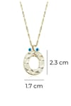 Personalized Dainty A Initial Pendant Necklace in 14 K Gold