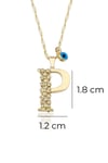 Letter P Initial Necklace