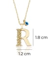 Letter R Initial Necklace