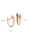 Rose Earring 14 K