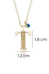 Letter T Initial Necklace