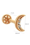 Moon Stone Tragus Piercing 14 K Solid Gold