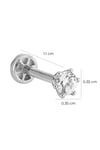 Solitaire Tragus Piercing Beyaz