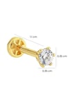 Solitaire Tragus Piercing Yellow