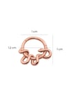 Snake Hoop Piercing Rose 14 K Solid Gold