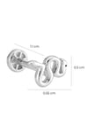 Snake Tragus Piercing White 14 K Solid Gold