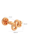 Snake Tragus Piercing Rose 14 K Solid Gold
