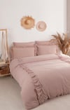 İYİ GECELER İSTANBUL ÇİFT KİŞİLİK NEVRESİM TAKIMI ROMANTİCA ROSE