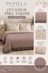 PUPİLLA COLLECTION ÇİFT KİŞİLİK PİKE TAKIMI MONICA LİLA