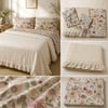 PUPİLLA COLLECTION ÇİFT KİŞİLİK  PİKE TAKIMI DAISY EKRU