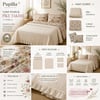 PUPİLLA COLLECTION ÇİFT KİŞİLİK  PİKE TAKIMI DAISY EKRU