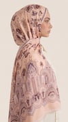 Karaca EşarpCOTTON ŞAL ALYA ETNİK DESENLİ COTTON ŞAL - KAHVERENGİ / SOMON