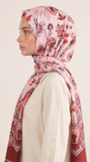 Karaca EşarpCOTTON ŞAL ALYA ETNİK DESENLİ COTTON ŞAL - KIRMIZI 