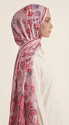 Karaca EşarpCOTTON ŞAL ALYA ETNİK DESENLİ COTTON ŞAL - KIRMIZI / SOMON