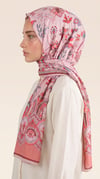 Karaca EşarpCOTTON ŞAL ALYA ETNİK DESENLİ COTTON ŞAL - KIRMIZI / SOMON
