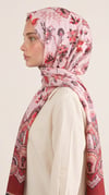 Karaca EşarpCOTTON ŞAL ALYA ETNİK DESENLİ COTTON ŞAL - KIRMIZI 