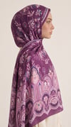 Karaca EşarpCOTTON ŞAL ALYA ETNİK DESENLİ COTTON ŞAL - MOR