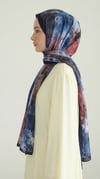 Karaca EşarpCOTTON ŞAL ÇİÇEK DESENLİ COTTON ŞAL - LACİVERT / BORDO 