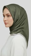 Karaca EşarpRAYON EŞARPDÜZ TWİL POLYESTER EŞARP - HAKİ