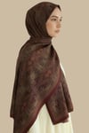 Karaca EşarpKOTON ŞALETNİK DESEN COTTON ŞAL - BORDO