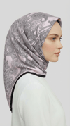 Karaca EşarpRAYON EŞARPETNİK DESEN TWİL POLYESTER EŞARP - GRİ / TOZ PEMBE