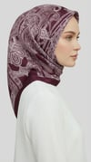 Karaca EşarpRAYON EŞARPETNİK DESEN TWİL POLYESTER EŞARP - MOR