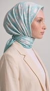 Karaca EşarpKOTON EŞARP FLORA COTTON EŞARP - BUZ MAVİSİ