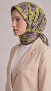 Karaca EşarpKOTON EŞARP FLORA COTTON EŞARP - YEŞİL / KAHVERENGİ