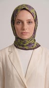 Karaca EşarpKOTON EŞARP FLORA COTTON EŞARP - YEŞİL / KAHVERENGİ