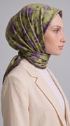 Karaca EşarpKOTON EŞARP FLORA COTTON EŞARP - YEŞİL / KAHVERENGİ