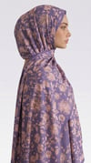 Karaca EşarpCOTTON ŞAL FLORA DESENLİ COTTON ŞAL - KREM / MOR