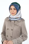 Karaca EşarpRAYON EŞARPKaraca Rayon Eşarp - İNDİGO/KAHVE