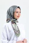 KARACARAYON EŞARPKaraca Rayon Eşarp - YEŞİL/KAHVE