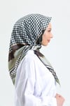 KARACARAYON EŞARPKaraca Rayon Eşarp - YEŞİL/KAHVE