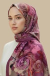 Karaca EşarpVİSCON ŞALKARACA SARMAL DESEN VİSKON PAMUK ŞAL - PEMBE